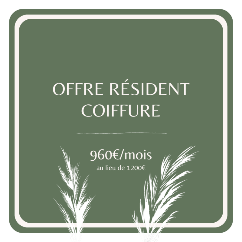 offre résident coiffure - Pampa Coworking beauté Lyon